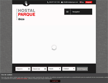 Tablet Screenshot of hostalparque.com